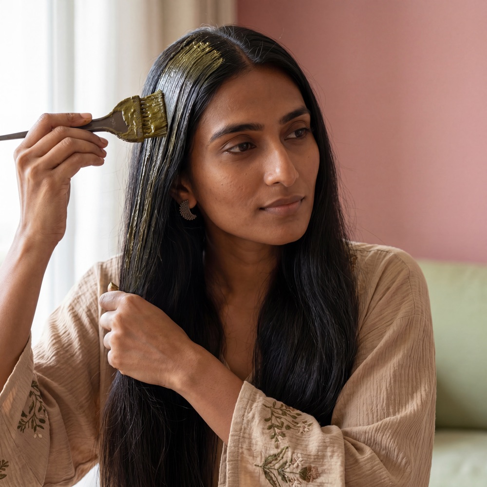 Alps Goodness Henna Powder — AI-generated product image