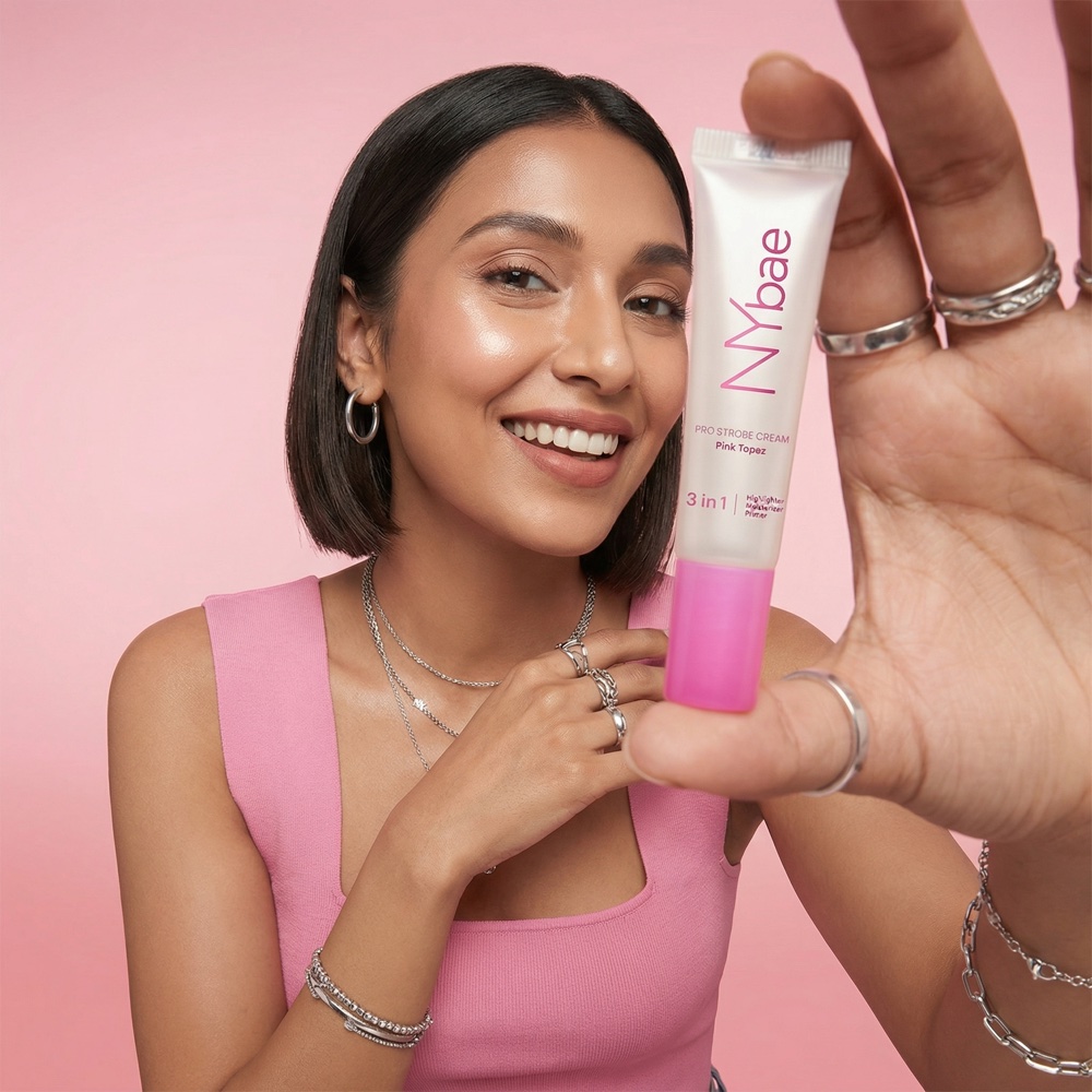 NY Bae Strobe Cream — AI-generated product image